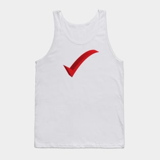 Red check mark Tank Top